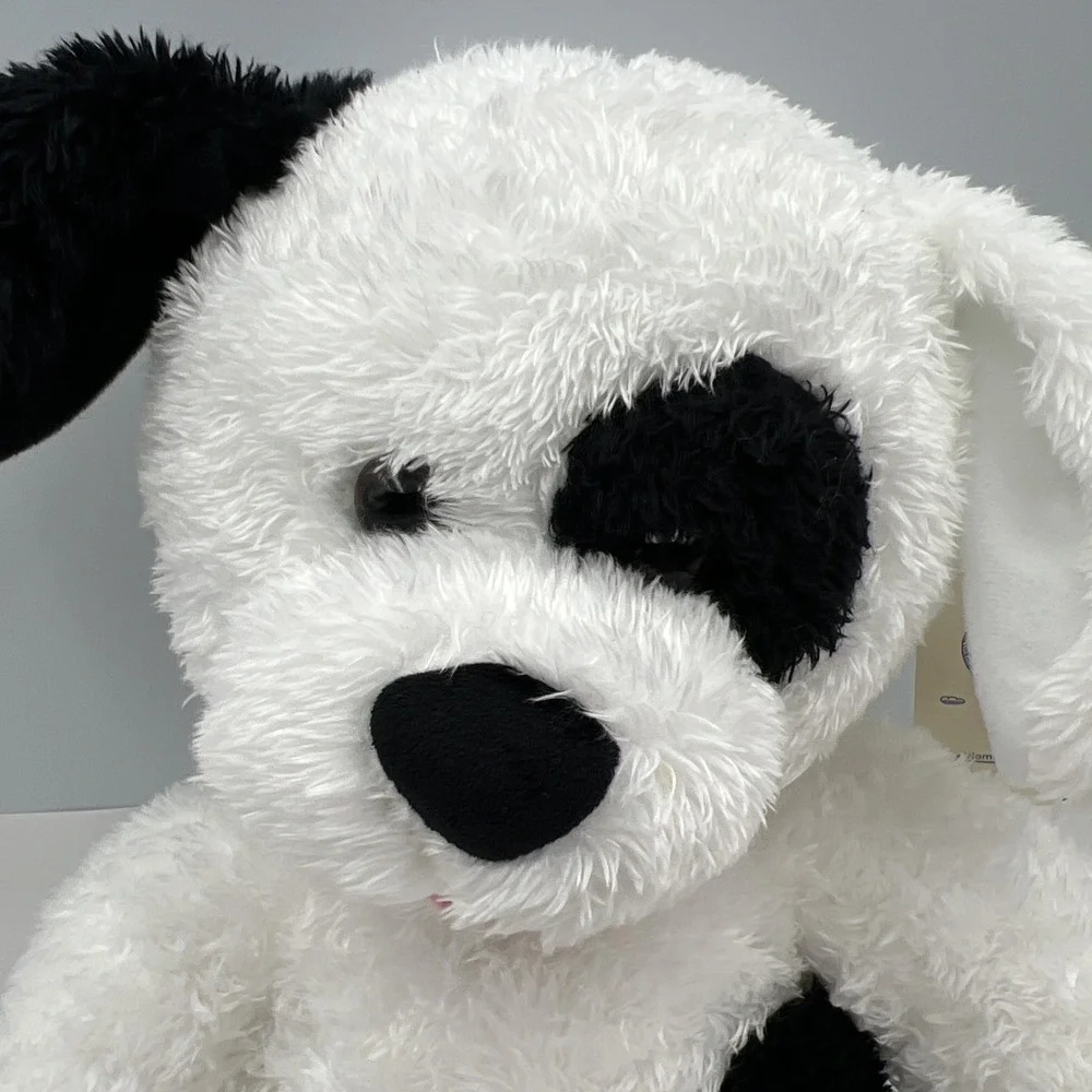 Build A Bear Cookies And Cream Black And White Puppy Dog Spots Plush 16